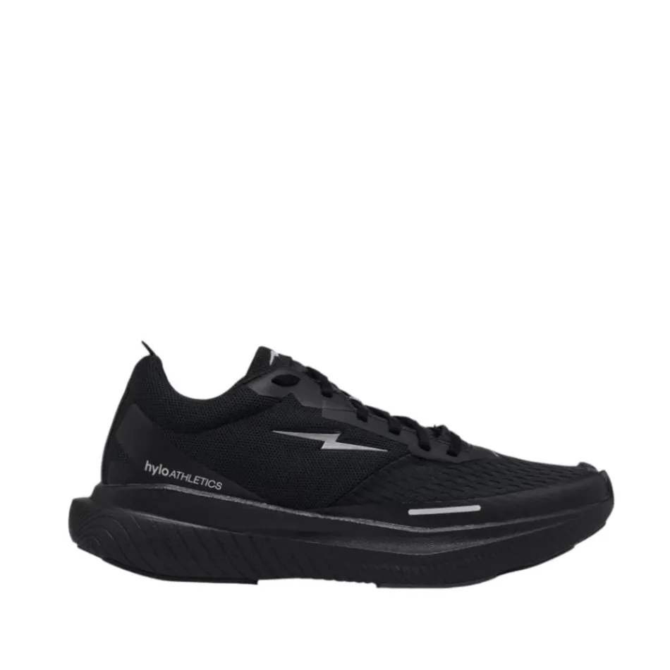 Non Marking running shoes for trail races Hylo Unisex Impact Running Shoe in Triple Black