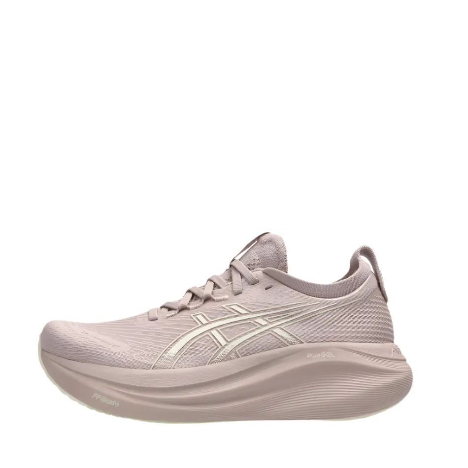 fitness goals addiction ASICS Women's GEL-NIMBUS 27 Running Shoes in Fawn/Birch AW25