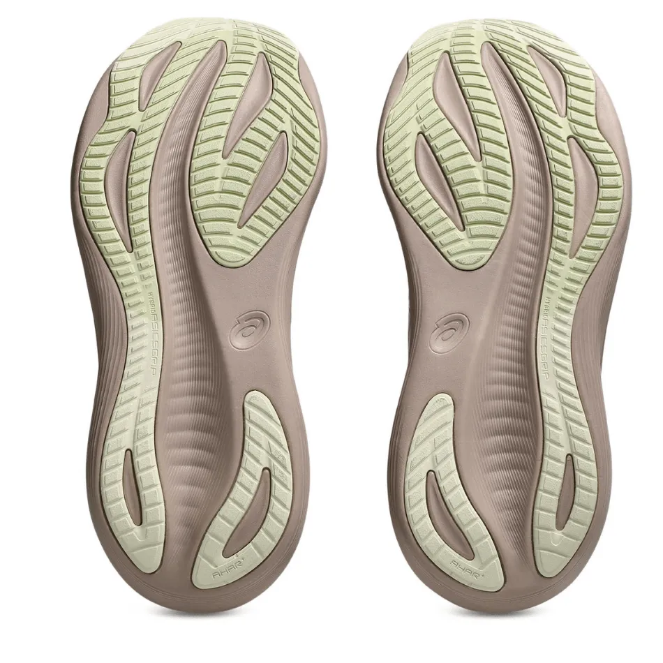 running in a national park shoes Ankle hug ASICS Women's GEL-NIMBUS 27 Running Shoes in Fawn/Birch AW25