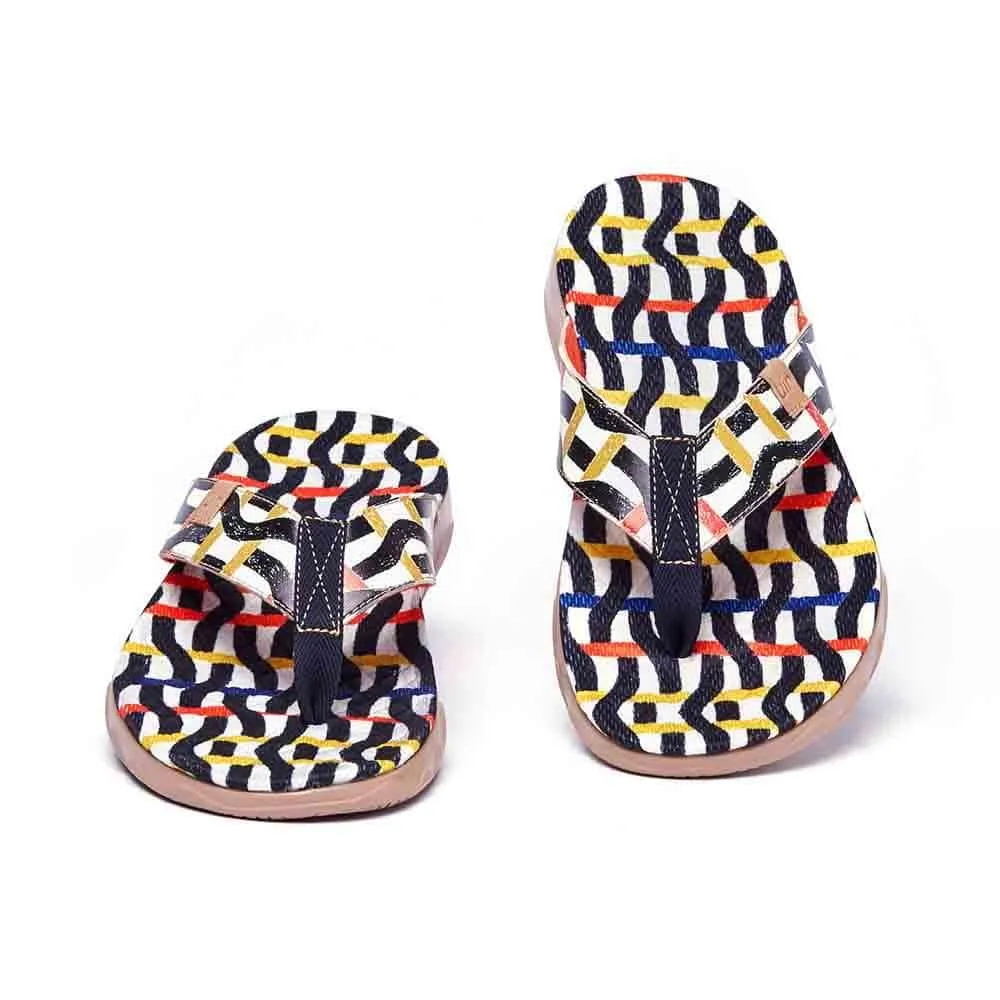 Comfort Breeze Weaving Line Women Majorca Flip Flops