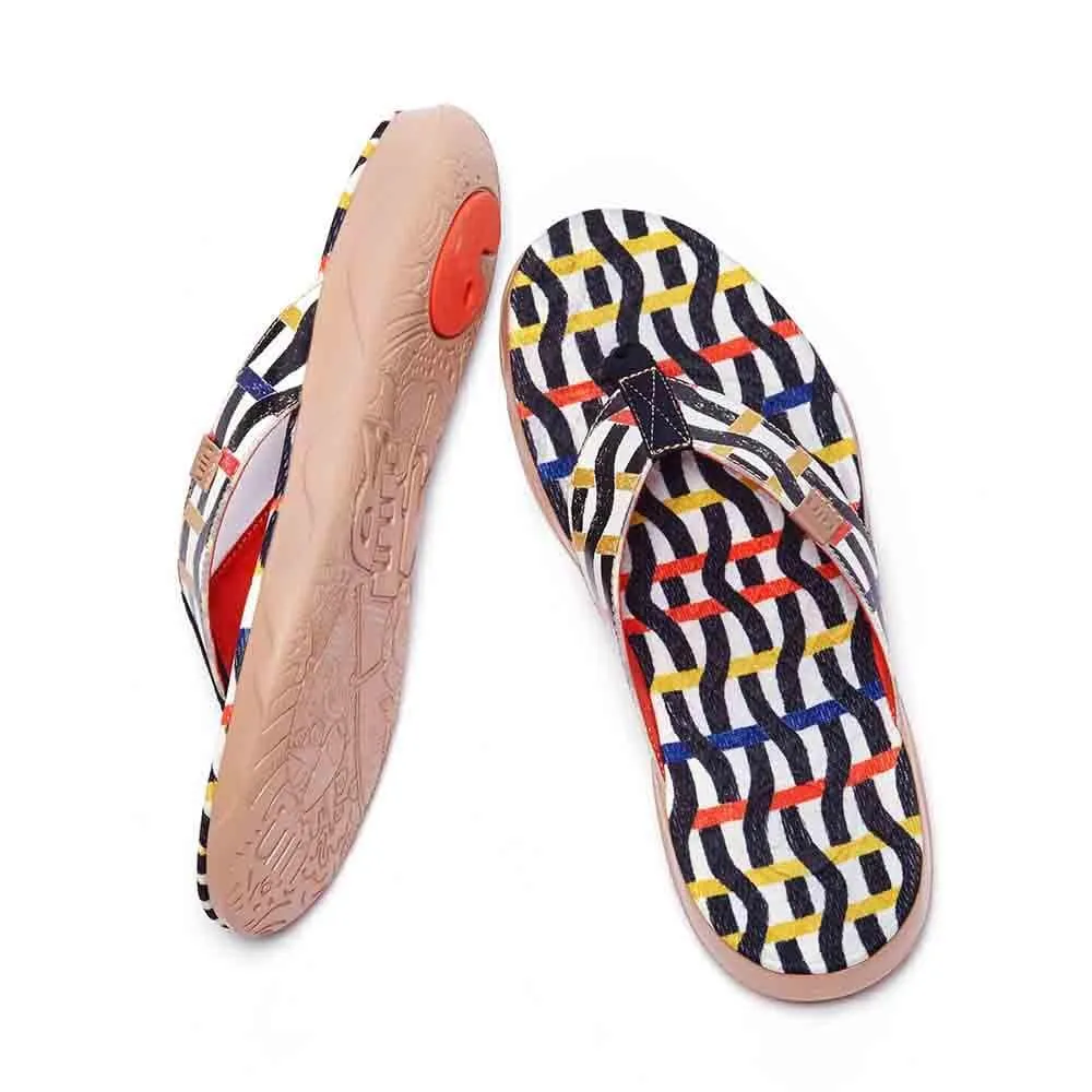 Simple Moments Park Fun Outfit Weaving Line Women Majorca Flip Flops