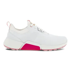 Endurance Drive Ecco Womens Golf Biom H4 GORE-TEX Shoes - WHITE/SILVER PINK