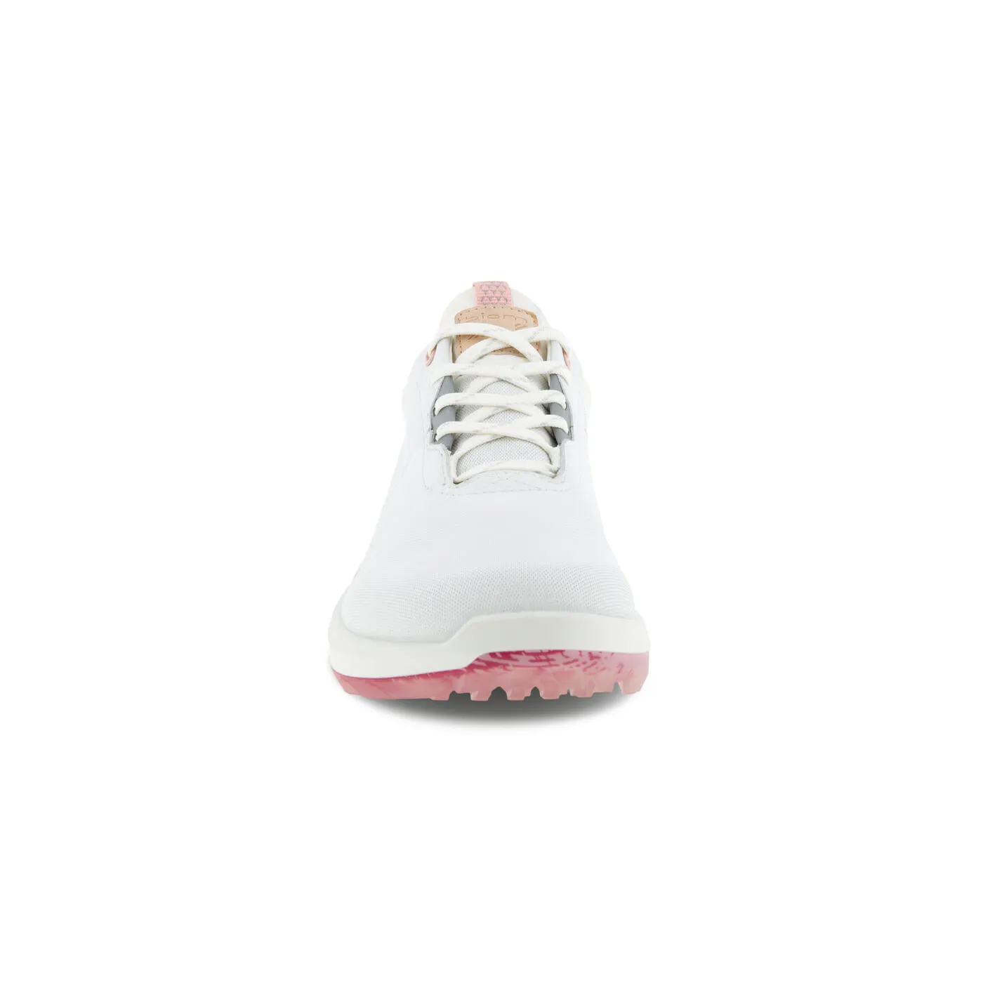 Wind Control Grip Hold Ecco Womens Golf Biom H4 GORE-TEX Shoes - WHITE/SILVER PINK