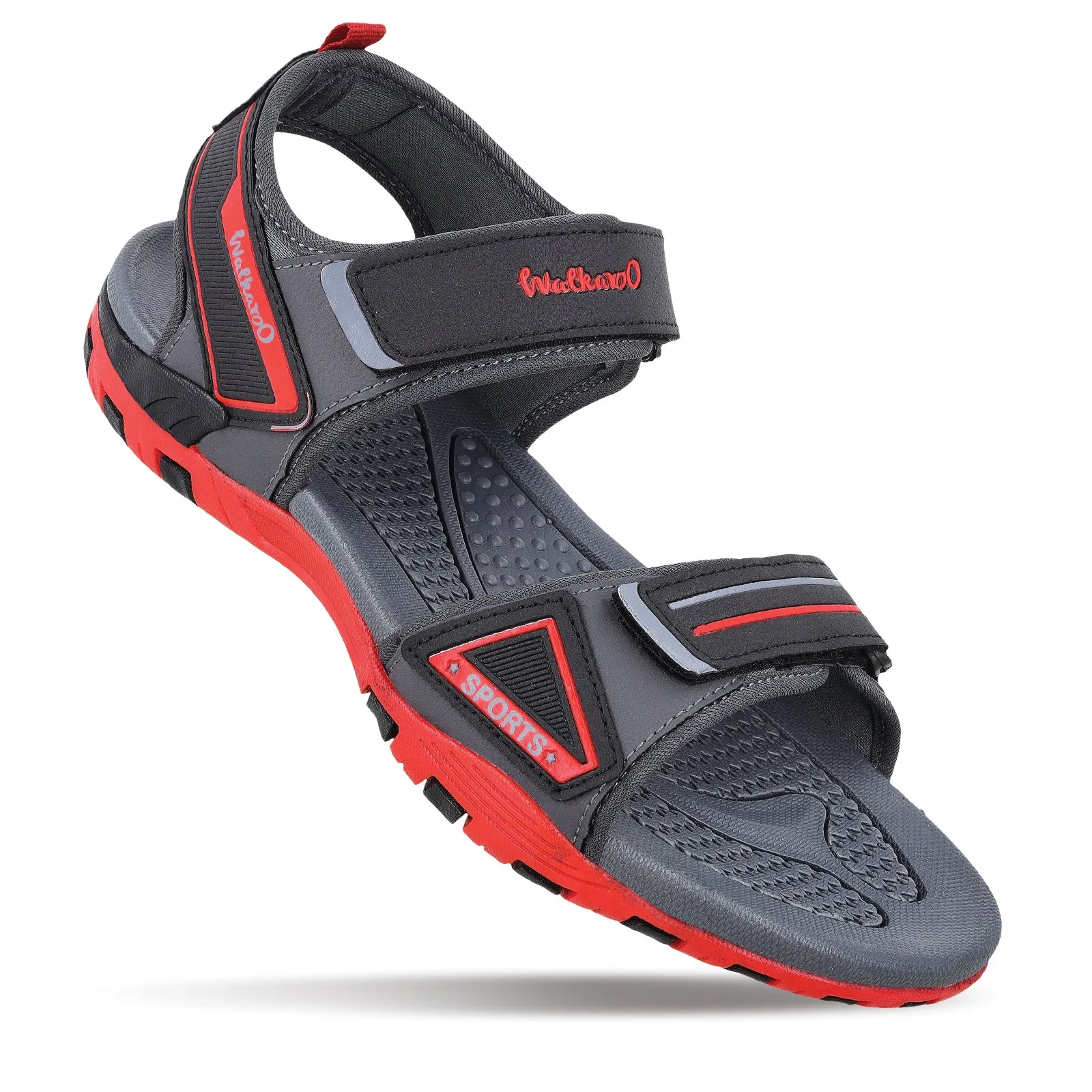 Vacation Trip Men's Sports Sandals - WC4482 Grey Red