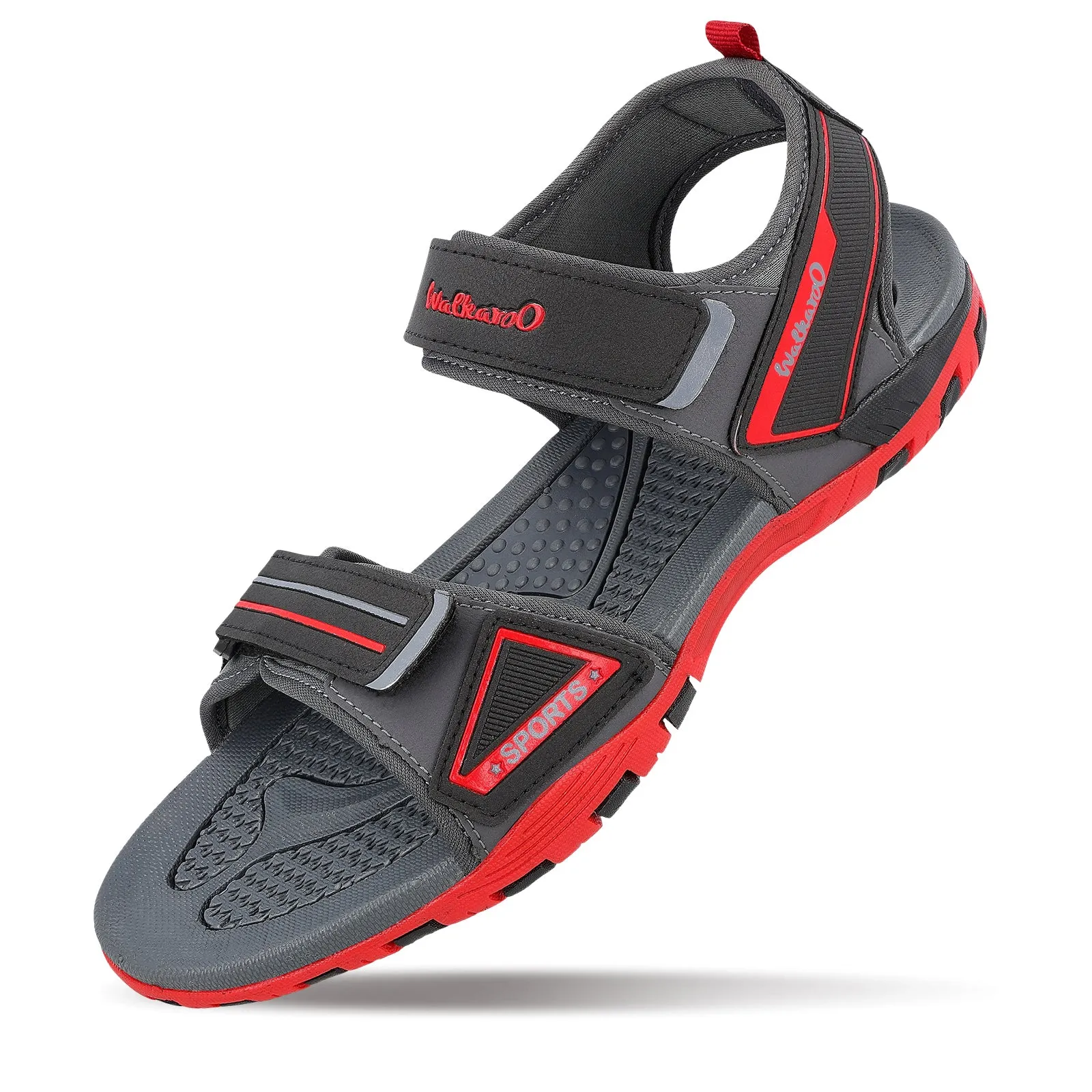 Men's Sports Sandals - WC4482 Grey Red Mild Style Chic Casual Footwear