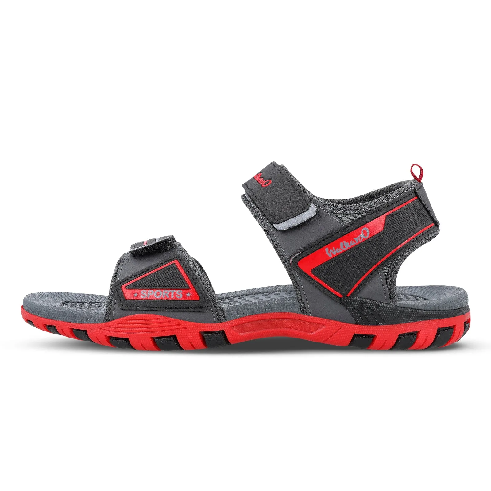 Look Sharp Quick Drying Men's Sports Sandals - WC4482 Grey Red