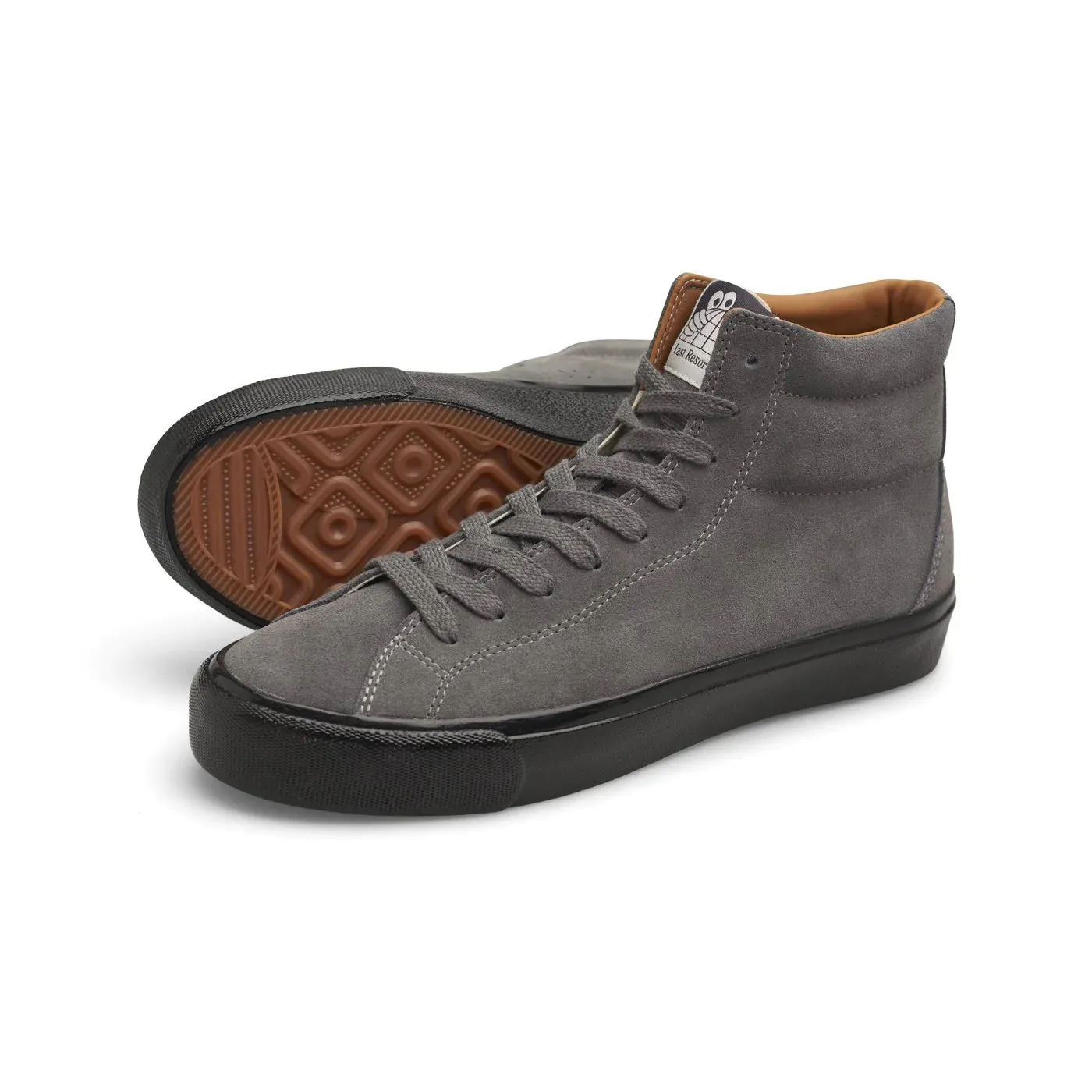 Dynamic Performance Last Resort AB VM003 Suede Hi Skate Shoes - Steel Grey / Black