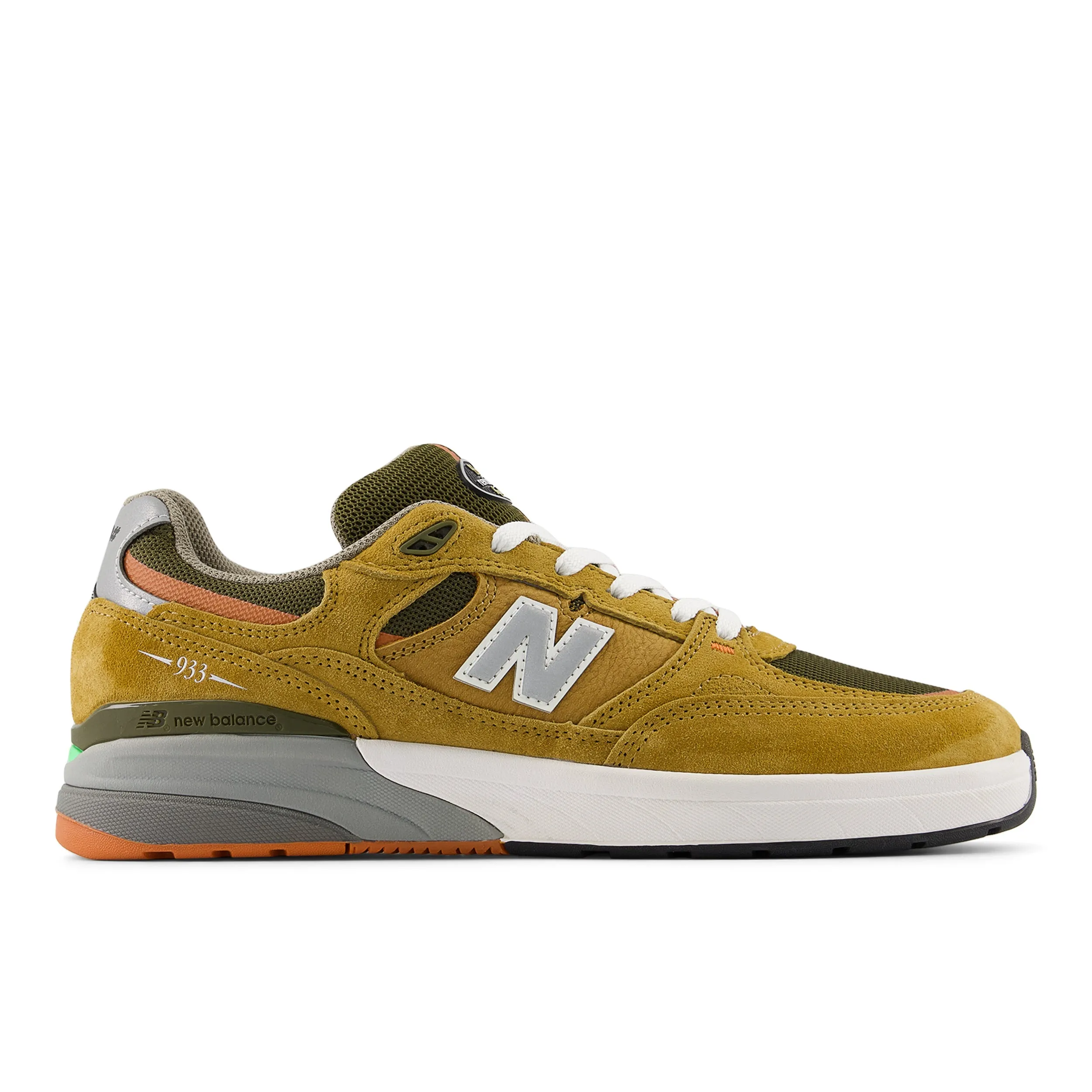 New Balance Numeric 933 Andrew Reynolds Skateboard Shoes - Camel With Dark Brown Modern Appeal