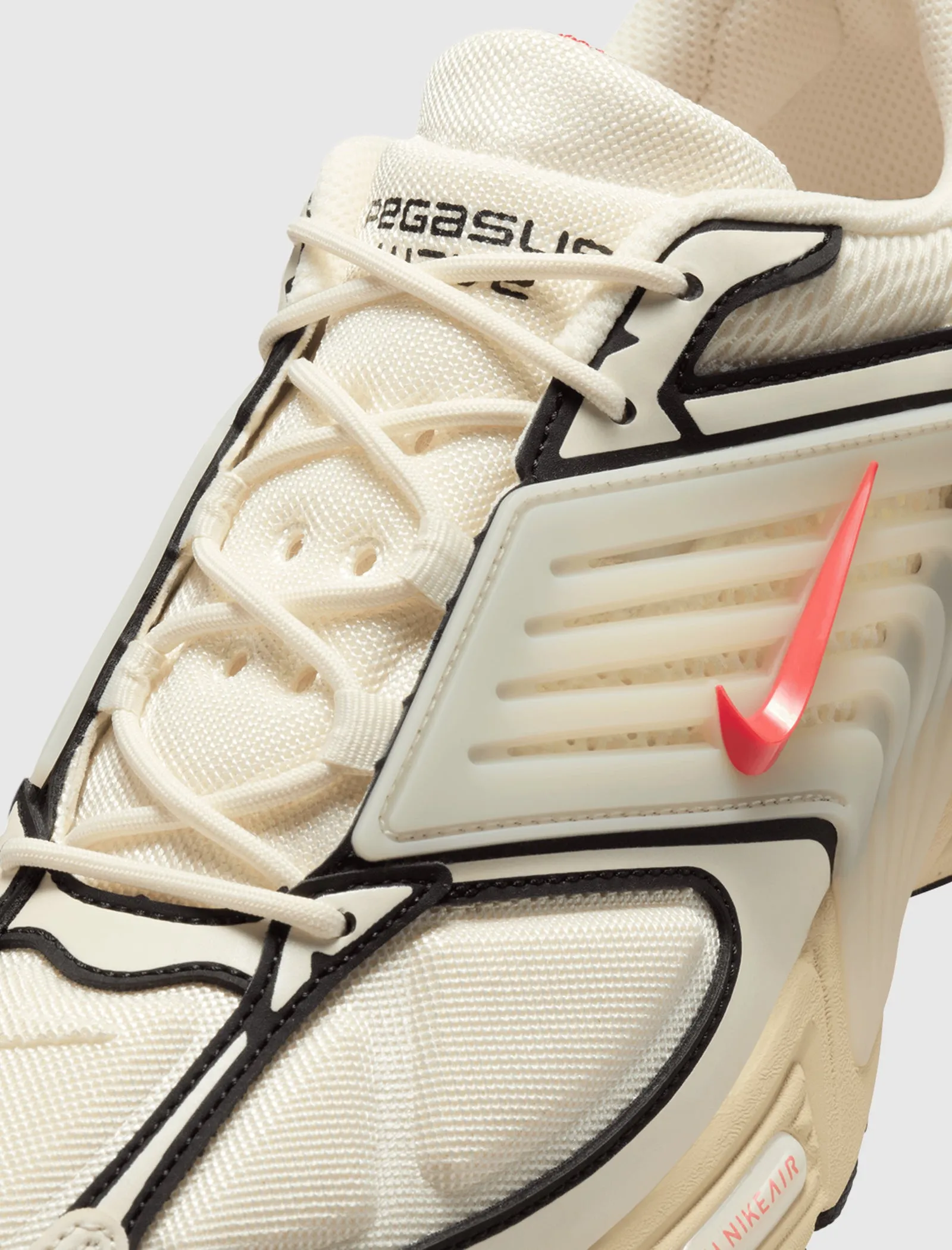 AIR PEGASUS WAVE "COCONUT MILK/PICANTE RED" Quick Drying Weekend Errands