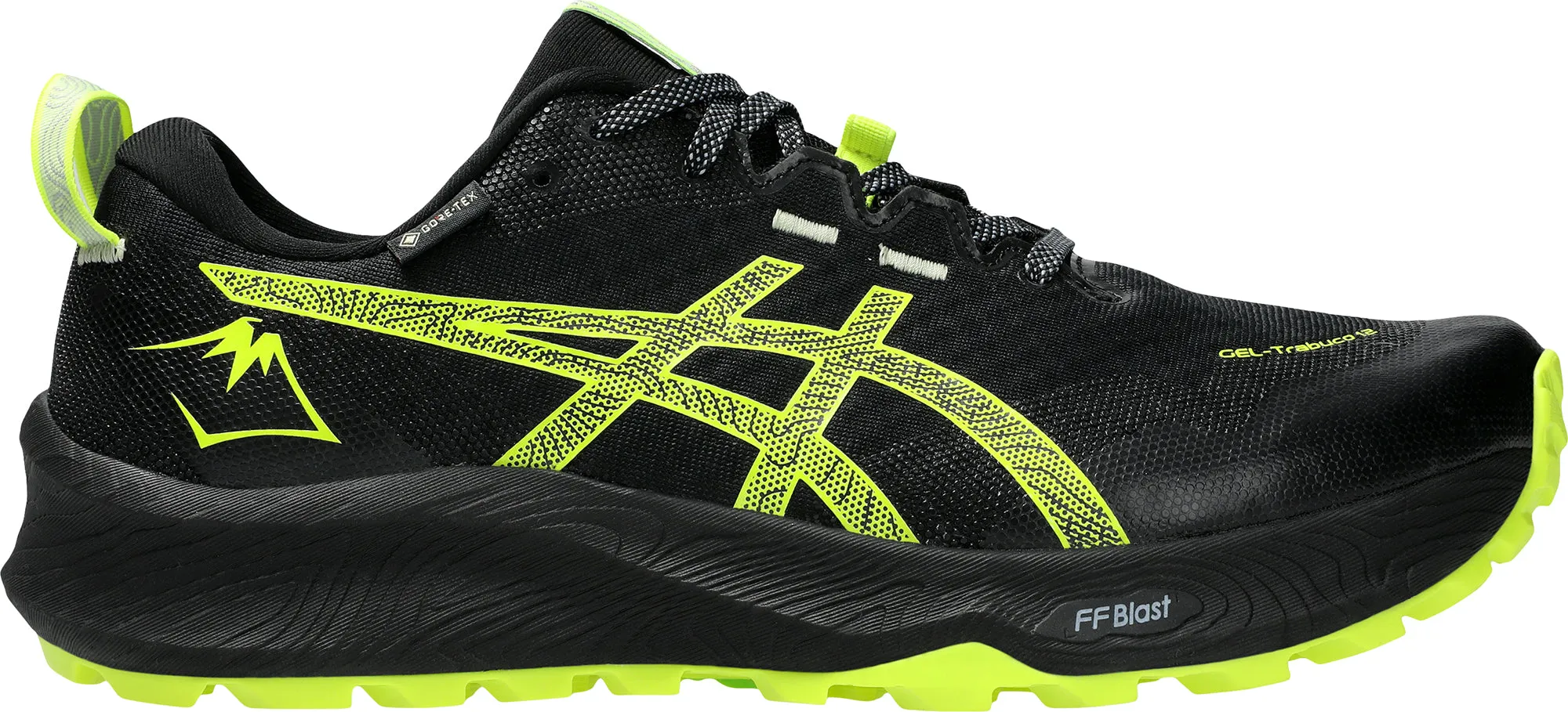 Airy Design Energy Rise Asics Gel Trabuco 12 GORE-TEX Mens Trail Running Shoes - Black