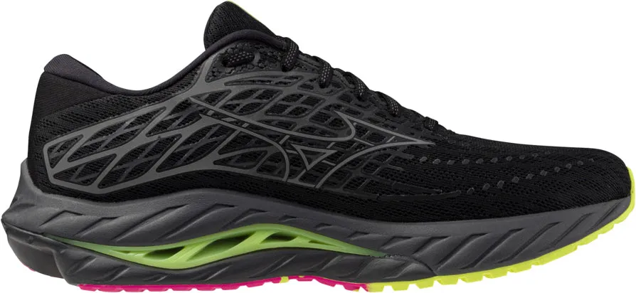 Soft Cushioning Winter Chill Mizuno Wave Inspire 20 Running Shoes - Black