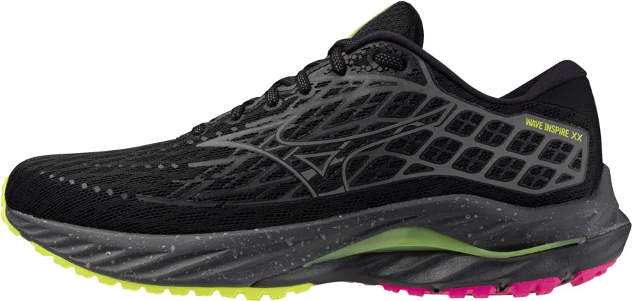 Cool Pop Mizuno Wave Inspire 20 Running Shoes - Black