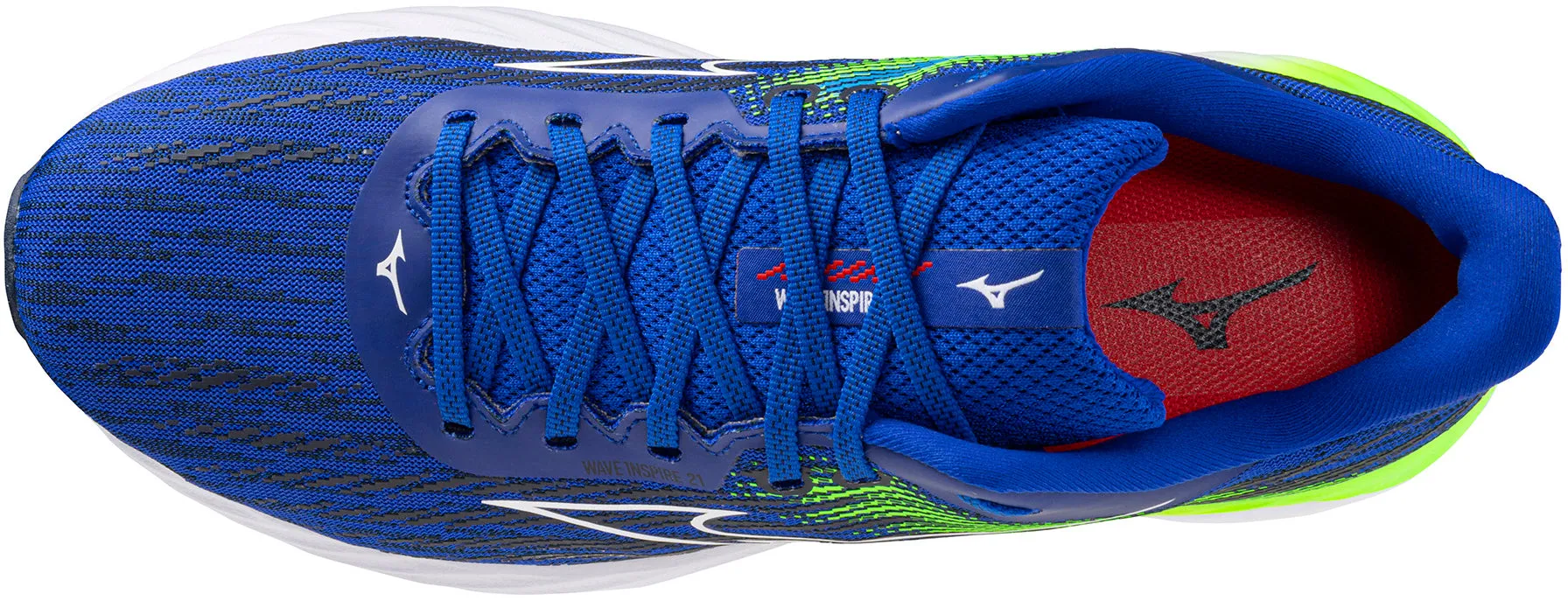 Mizuno Wave Inspire 21 Mens Running Shoes Blue Short Trip Canvas Cool