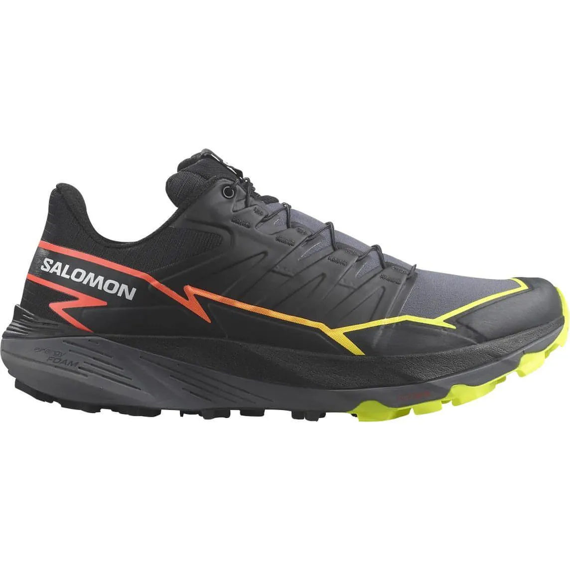 quick dry Salomon Thundercross Mens Trail Running Shoes - Black