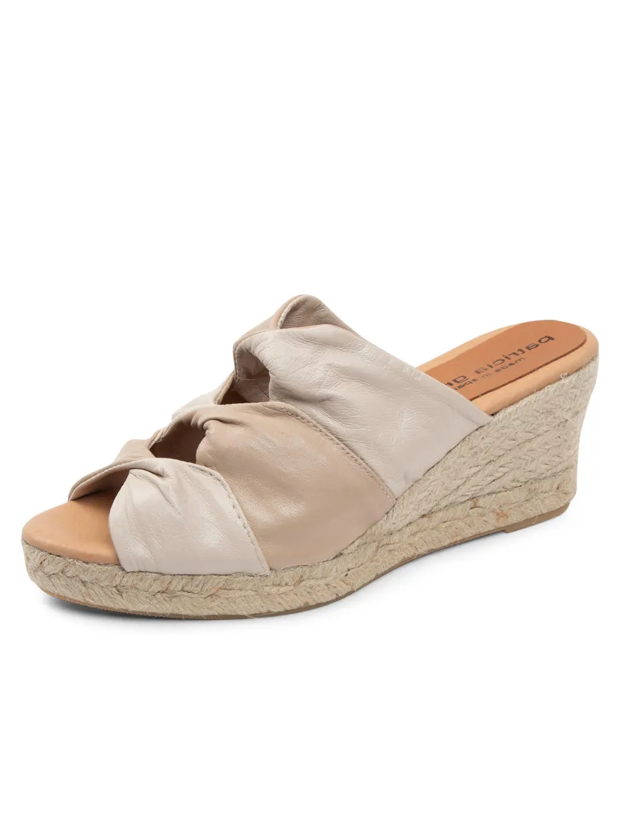 Daily Grind Ginger Twisted Leather Espadrille