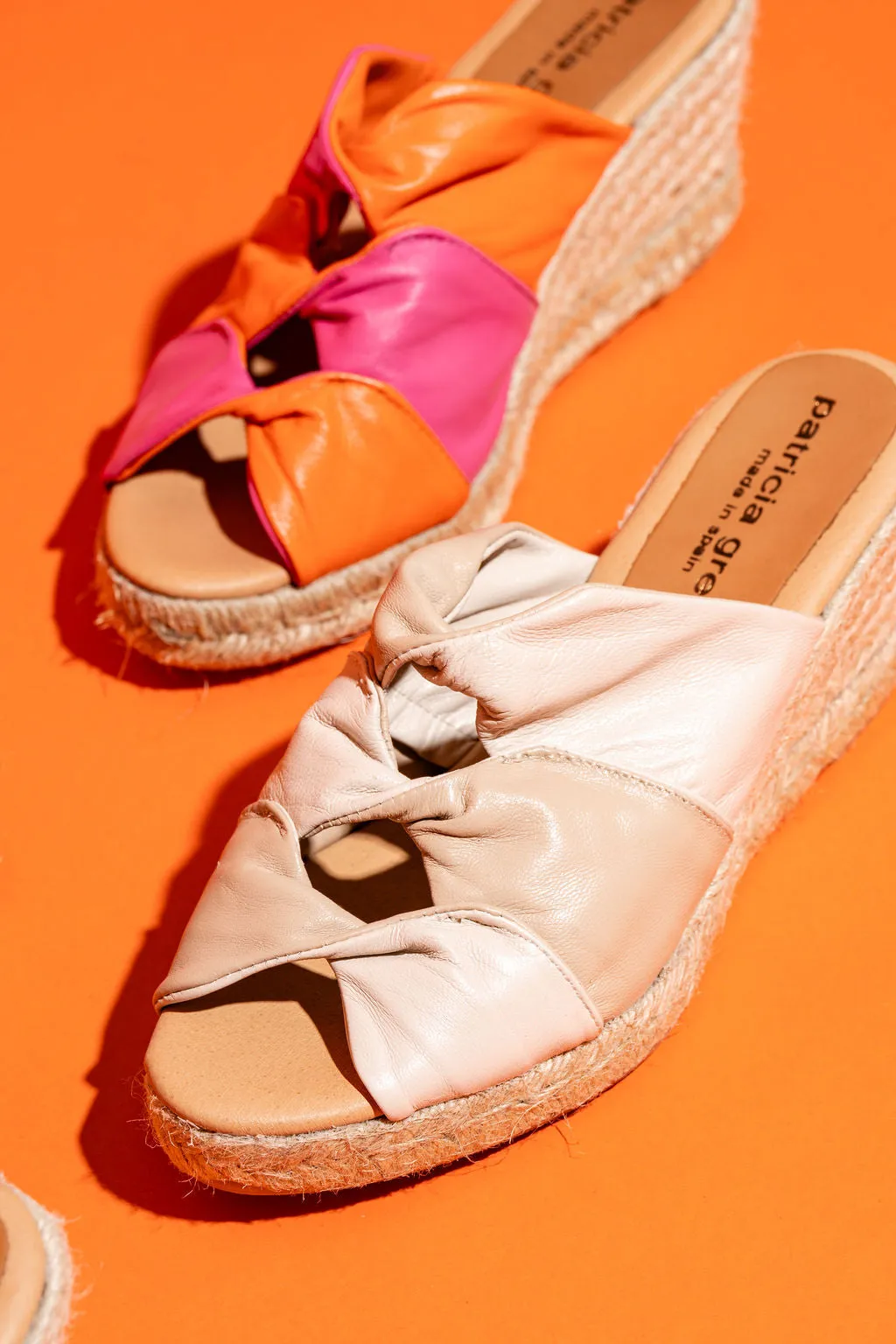Ginger Twisted Leather Espadrille Cold Hike Chill Mode