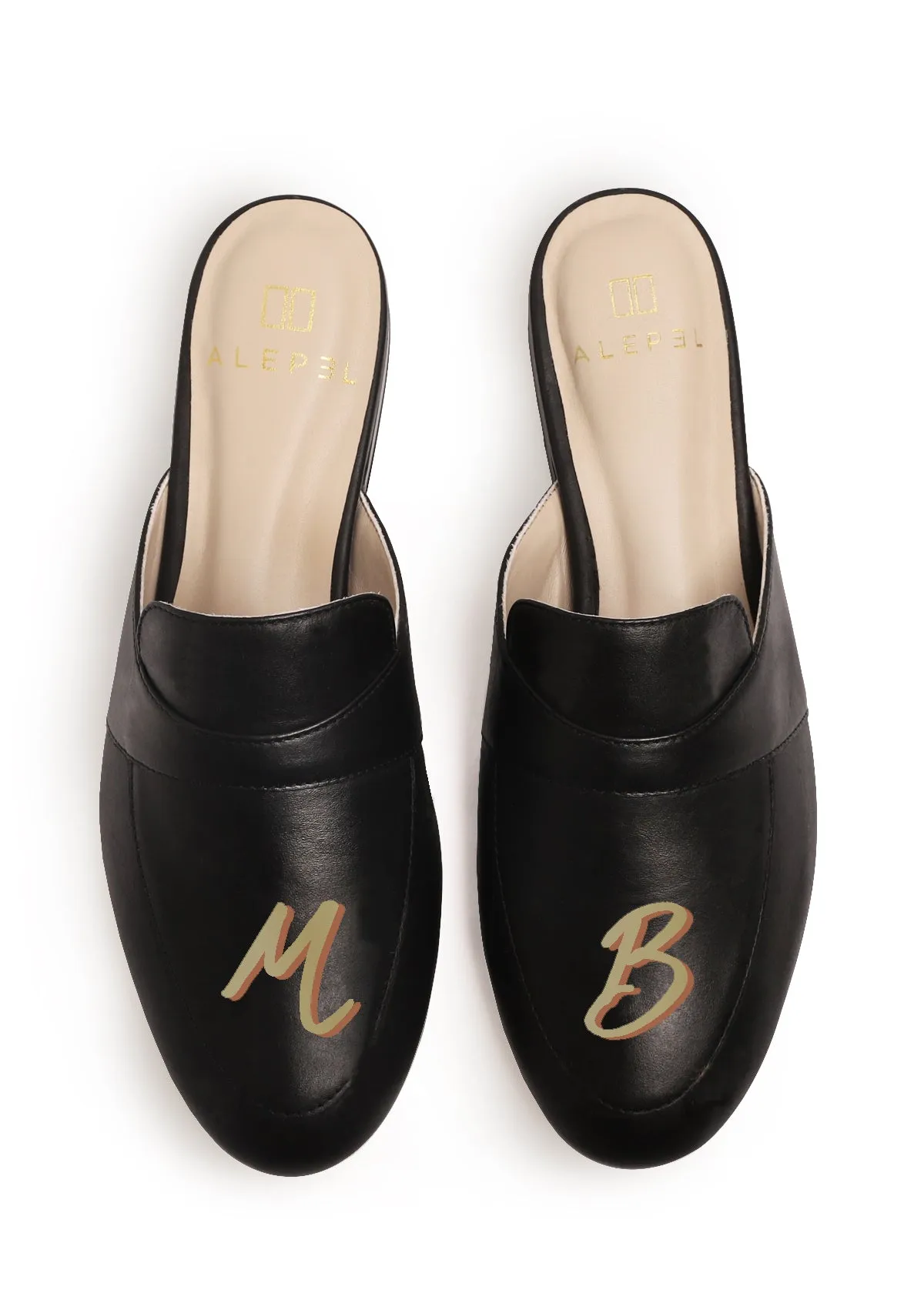 Monogram Black Mule Outdoor Slip