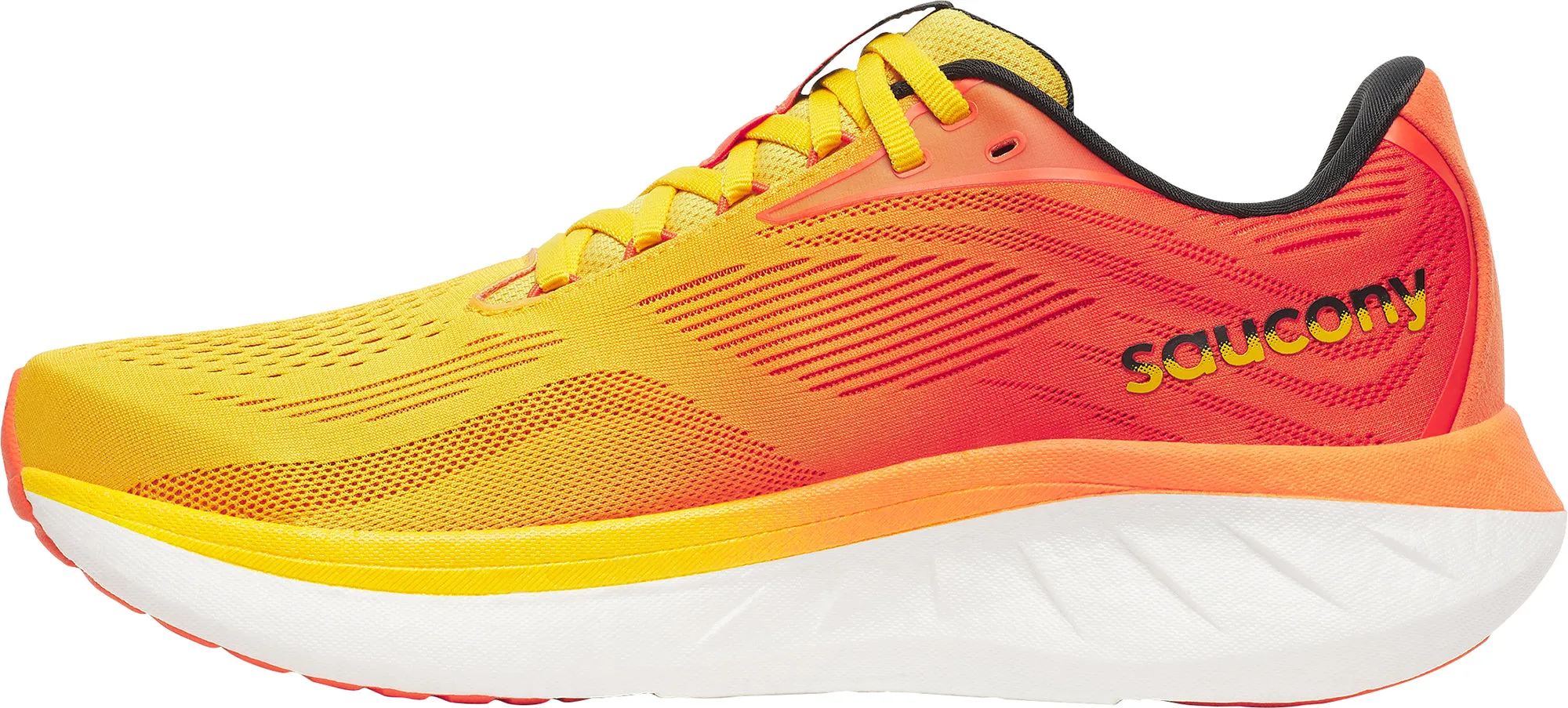 Saucony Ride 18 Mens Running Shoes - Yellow Summer Base Party Glow