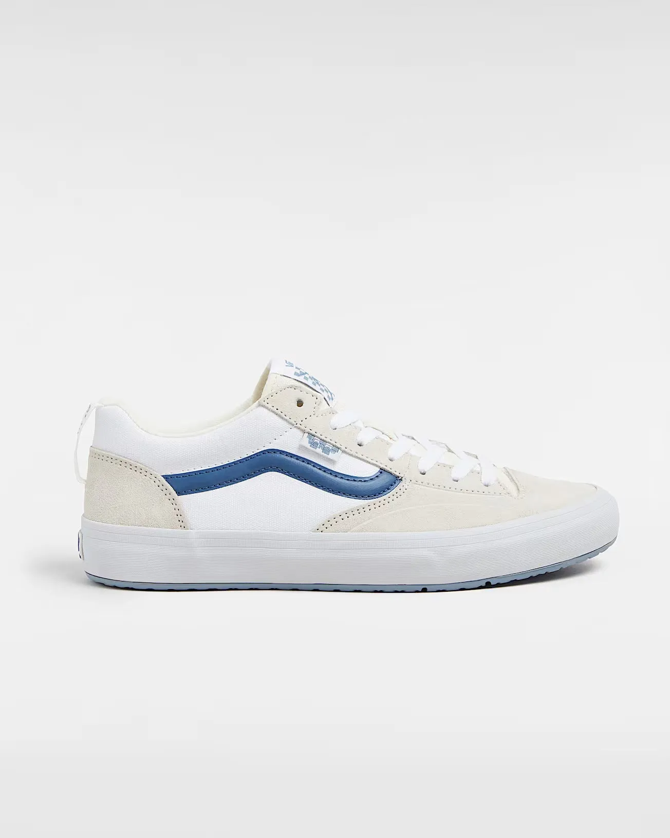 Vans Skate Lizzie Low Skateboard Shoes - White / Light Blue festival look