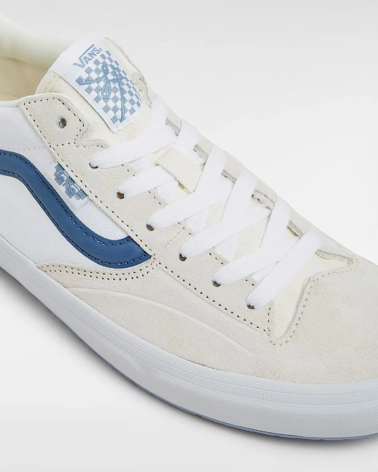 Vans Skate Lizzie Low Skateboard Shoes - White / Light Blue Flat Platform