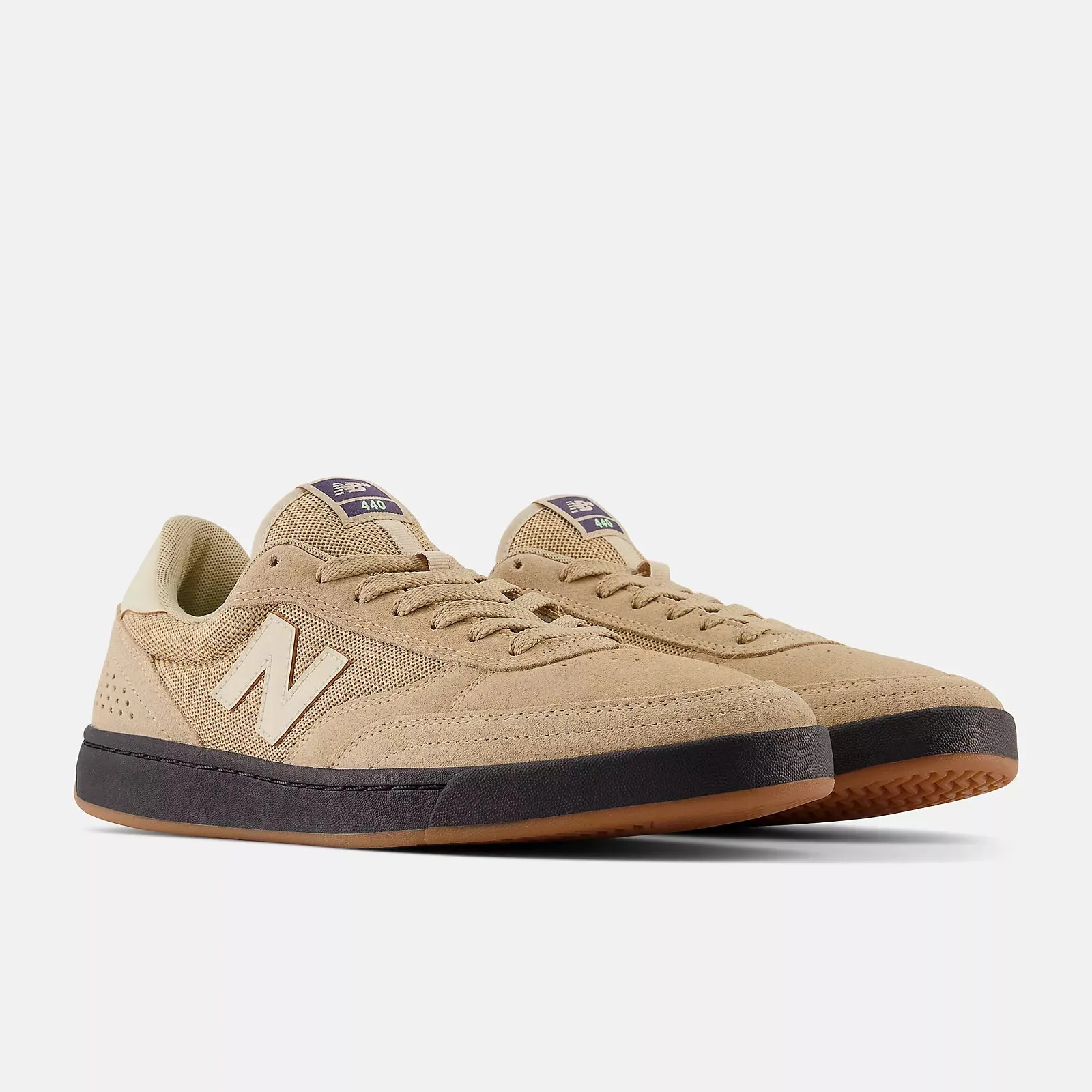 New Balance Numeric 440 Skateboard Shoes - Tan/Black Free Fit Performance