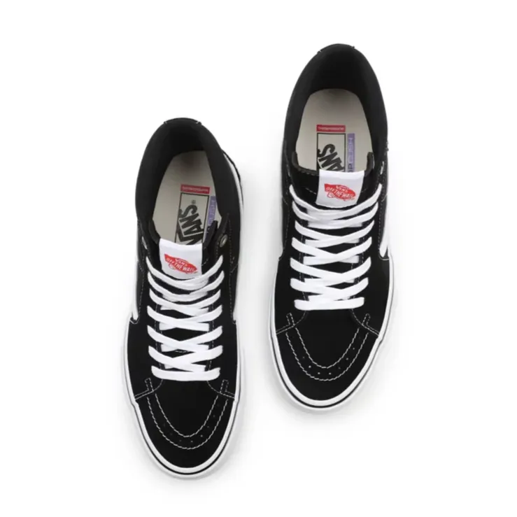 Fashionable Design Vans Skate Sk8 Hi Skate Shoes - Black/White