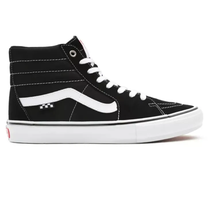Elastic Bands Vans Skate Sk8 Hi Skate Shoes - Black/White