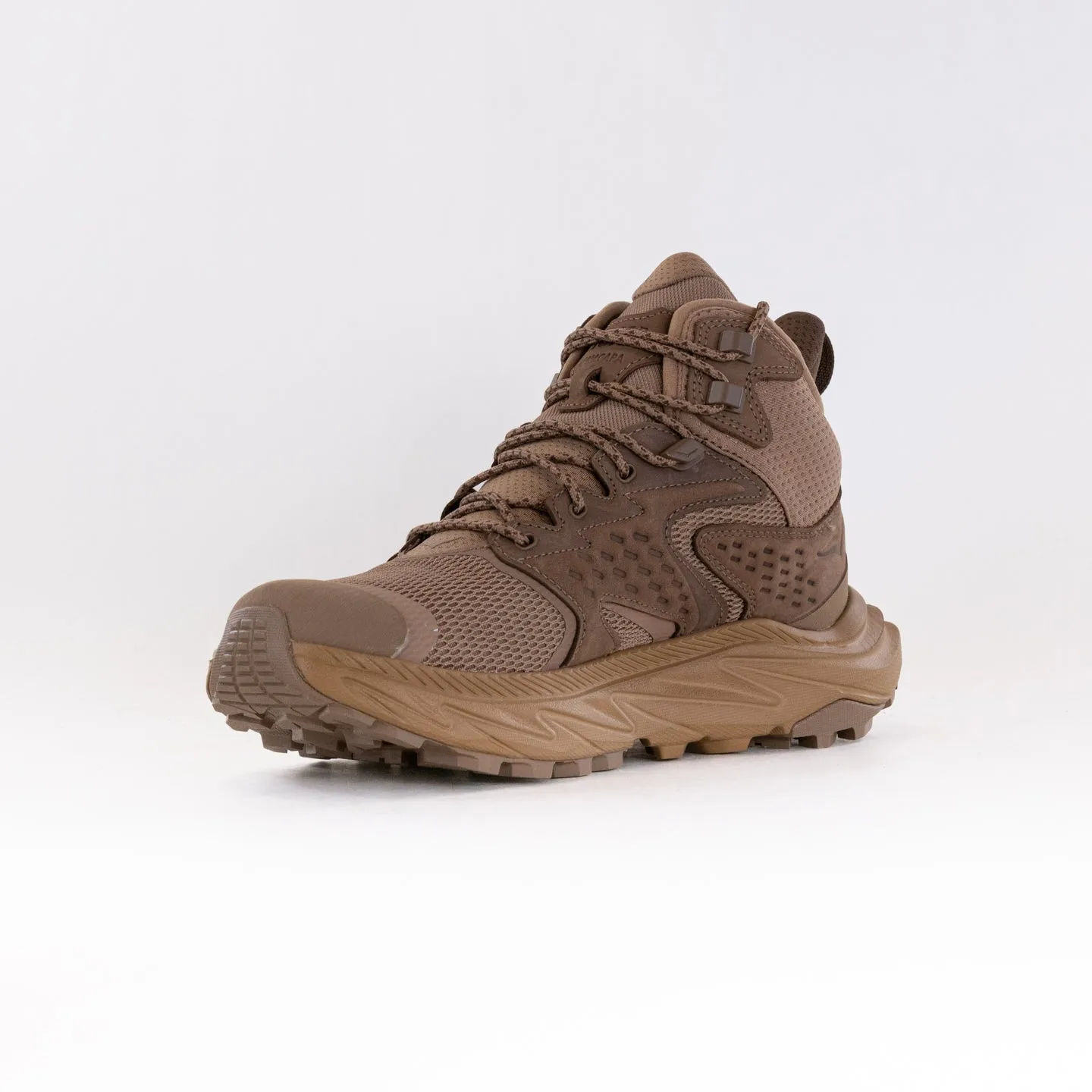 Hoka Anacapa 2 Mid GTX (Men's) - Rye/Bark Slip Free Walking Ready for Weather
