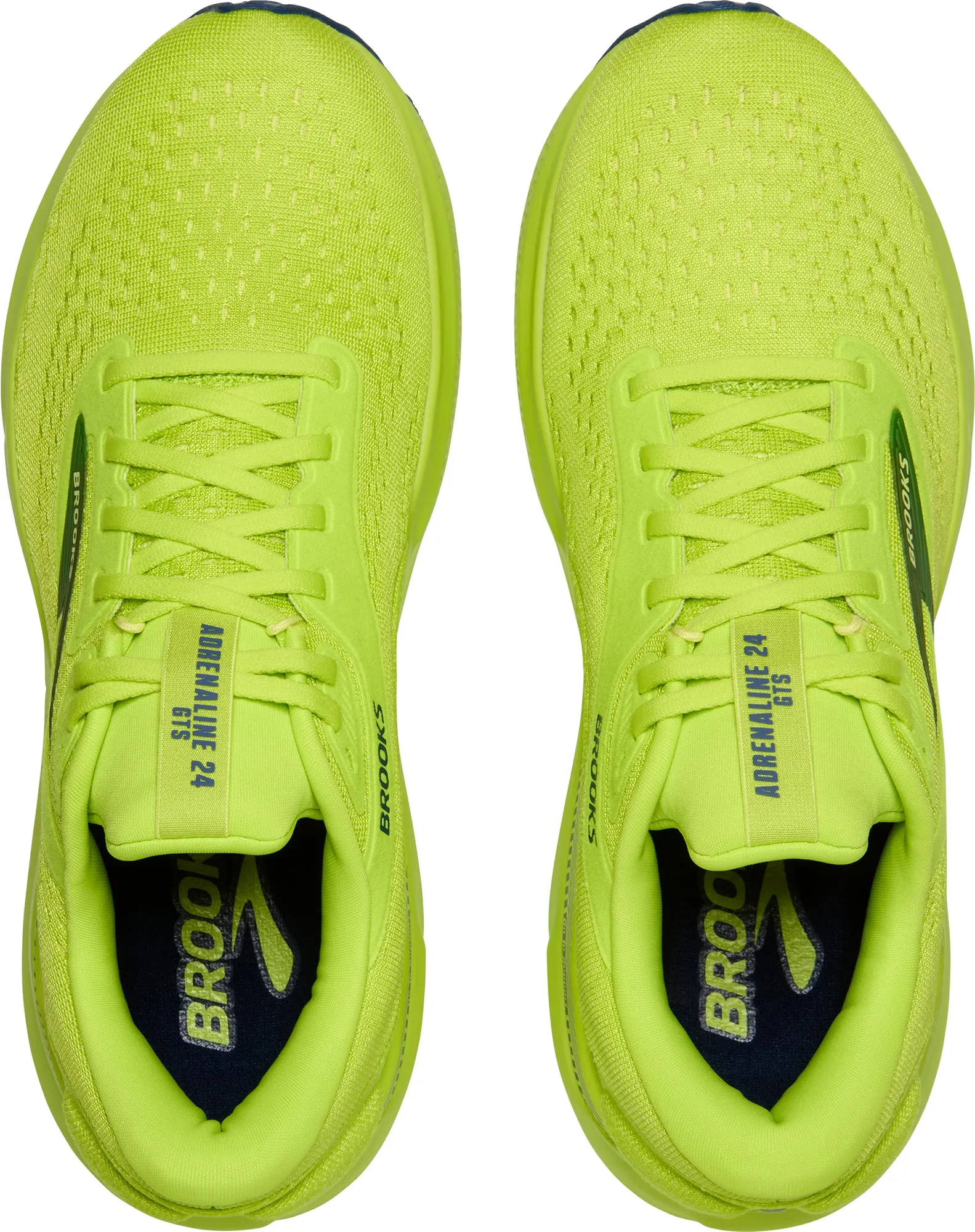 Stylish Rain Guard Brooks Adrenaline GTS 24 Mens Running Shoes - Green