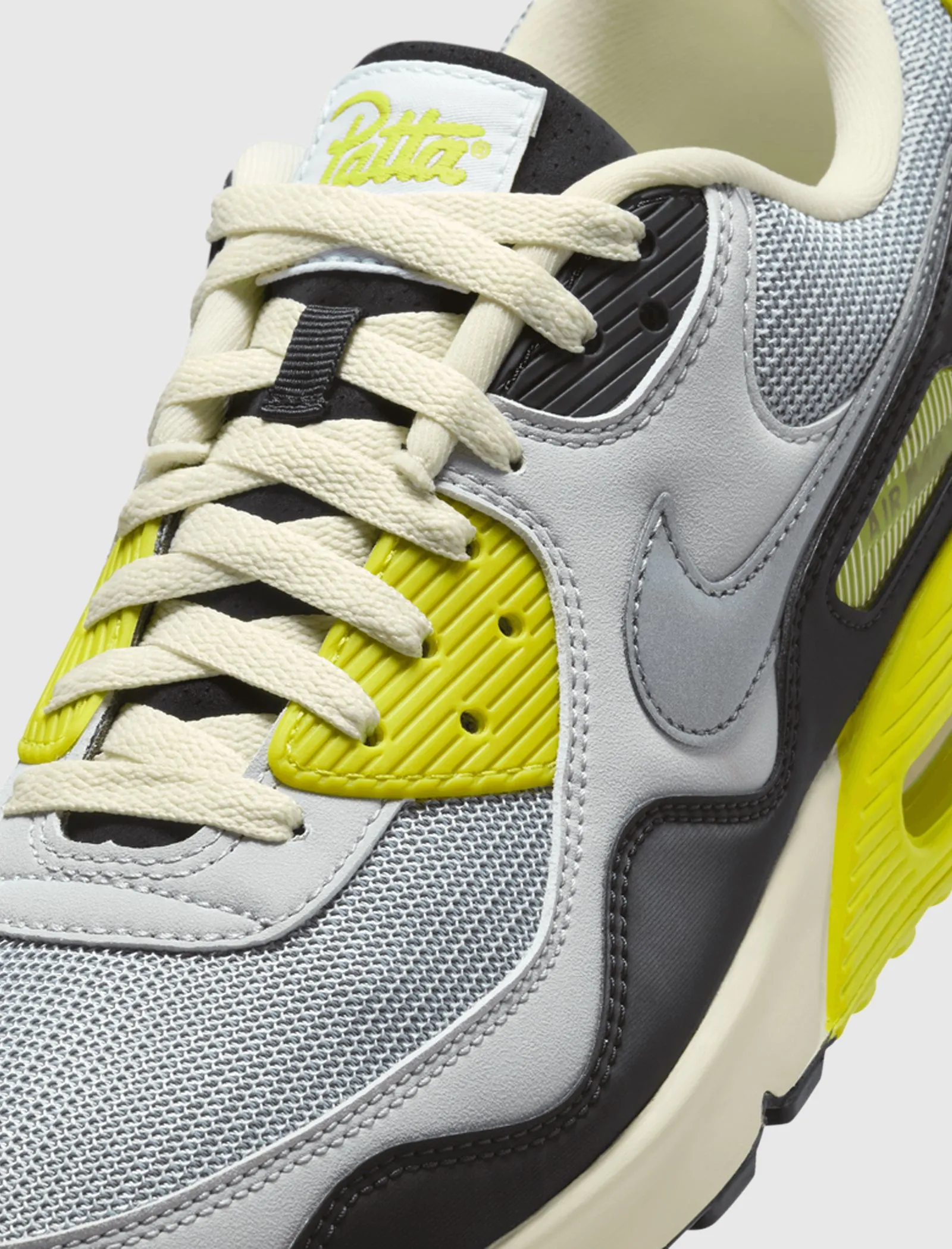 Durable Material Summer Base PATTA X AIR MAX 90 SP "PARTICLE GREY"