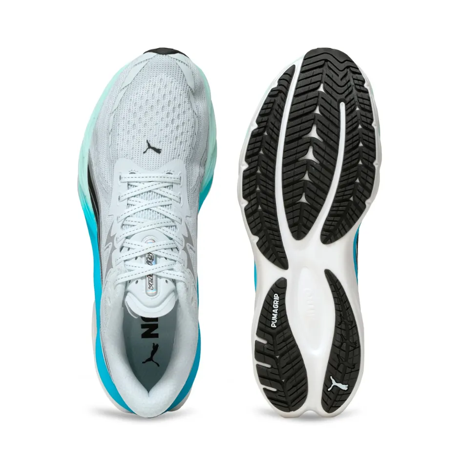 Modern Design PUMA Men's Velocity NITRO 4 Running Shoes in Sea Glass/Speed Blue AW25
