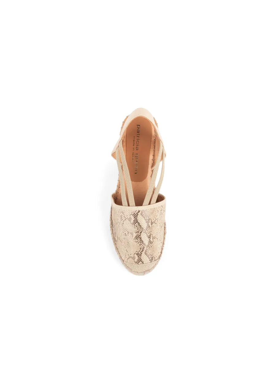 Sand Step Seville Closed Toe Slingback with Elastic Strap