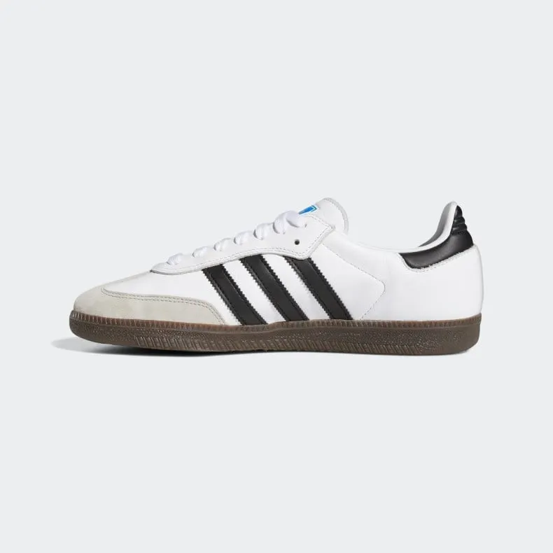 Easy Step Adidas Skateboarding Samba ADV Skateboarding Shoes - Cloud White / Core Black / Clear Granite