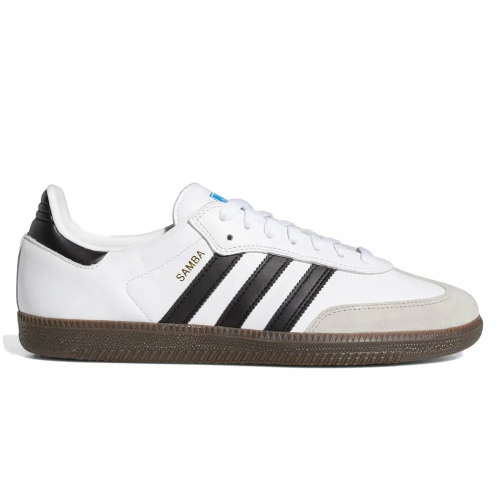 Street Fashion Adidas Skateboarding Samba ADV Skateboarding Shoes - Cloud White / Core Black / Clear Granite