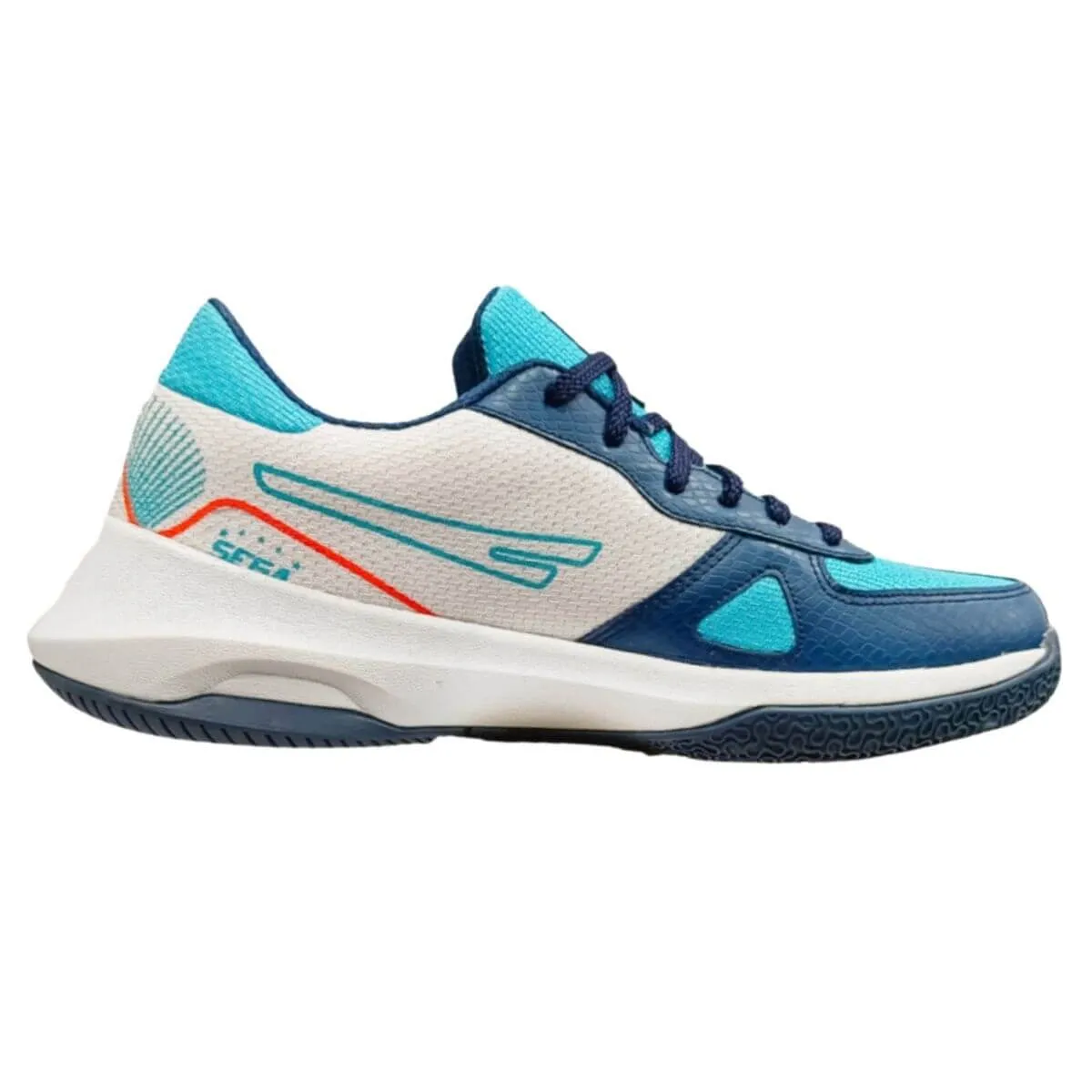 Comfortable Flex RubberOutsole Sega Swing Basketball Shoes (White/Blue)