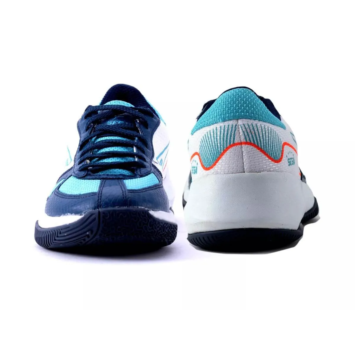 Durable Construction Sega Swing Basketball Shoes (White/Blue)