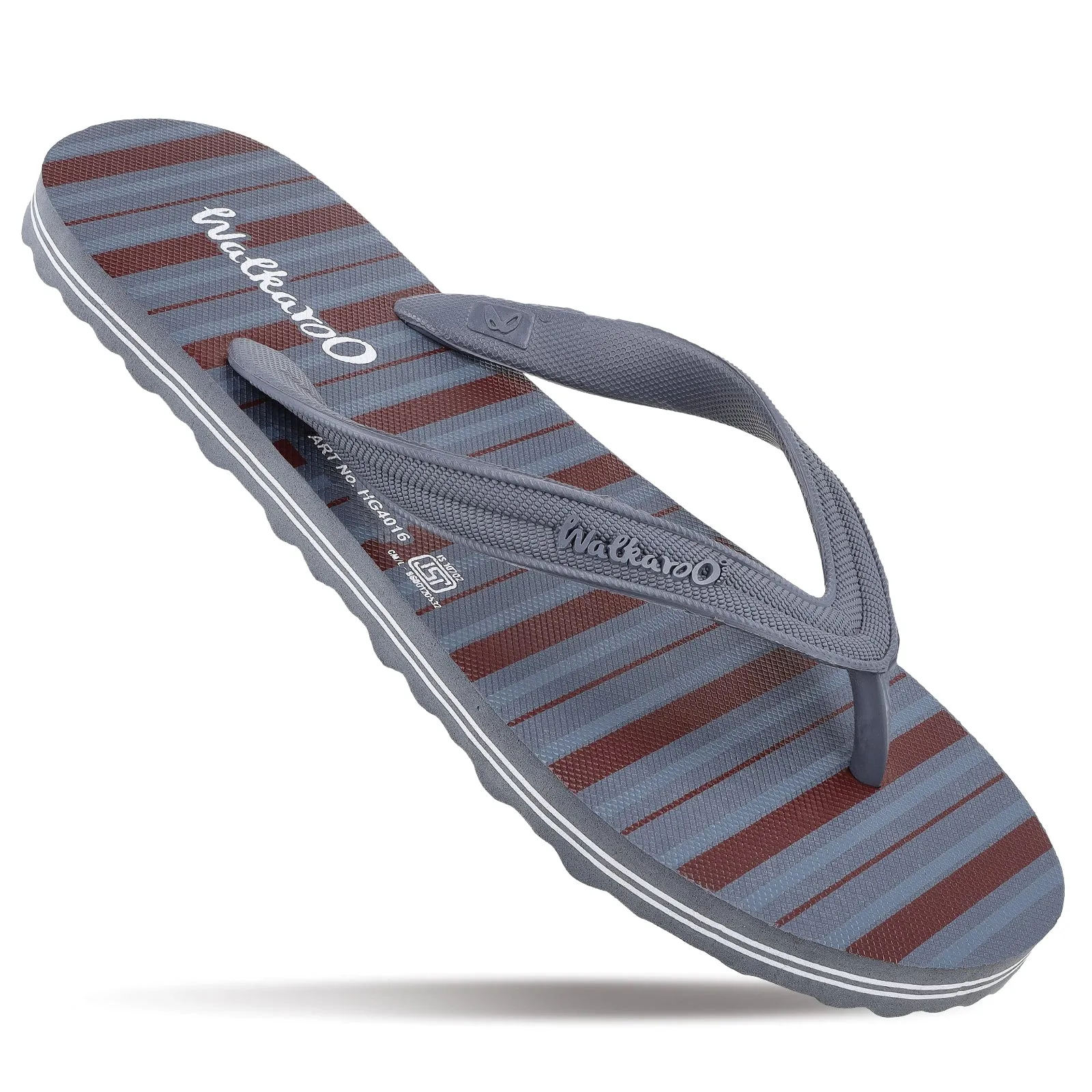 Men's Hawai Slippers - HG4016 Grey Outdoor Beach Gear