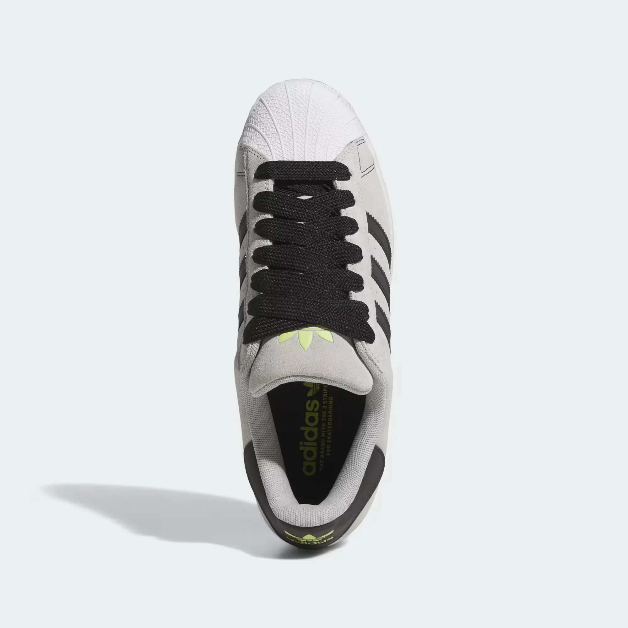 adidas Skateboarding Superstar ADV Skate Shoes - Grey Two / Core Black / Gold Metallic Sleek Comfort