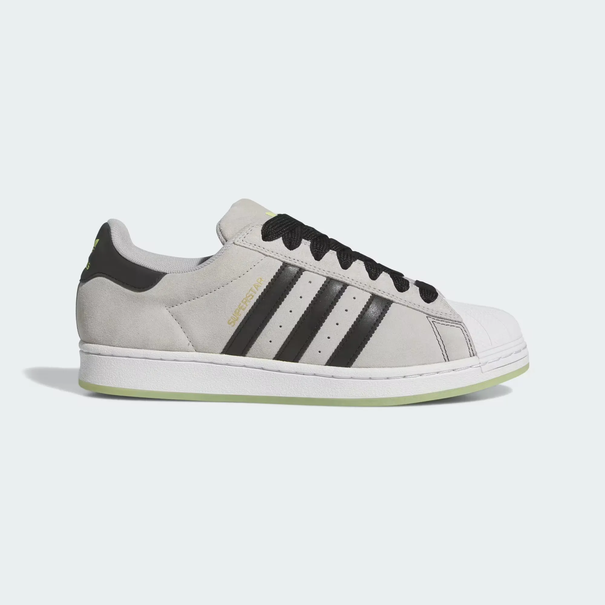 adidas Skateboarding Superstar ADV Skate Shoes - Grey Two / Core Black / Gold Metallic Responsive Feel