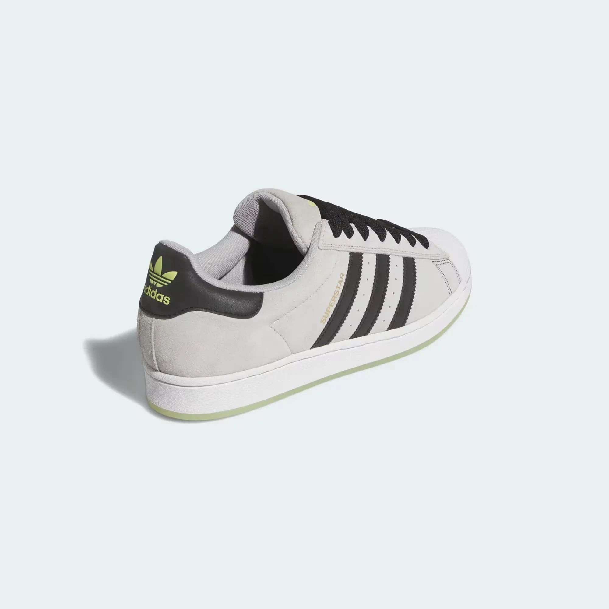 Comfortable Foot Feel Flexible Step adidas Skateboarding Superstar ADV Skate Shoes - Grey Two / Core Black / Gold Metallic