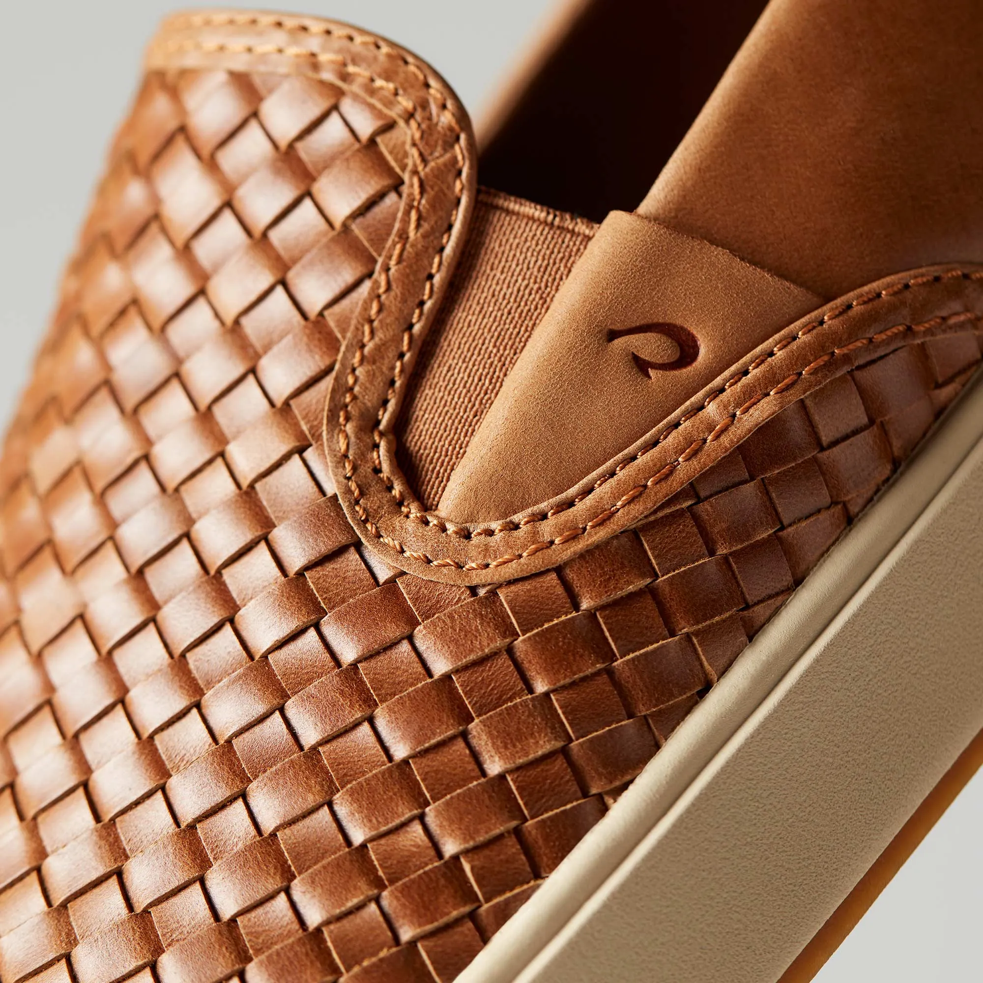 Tongue Padded Slip On Lae??ahi Lauhala - Fox