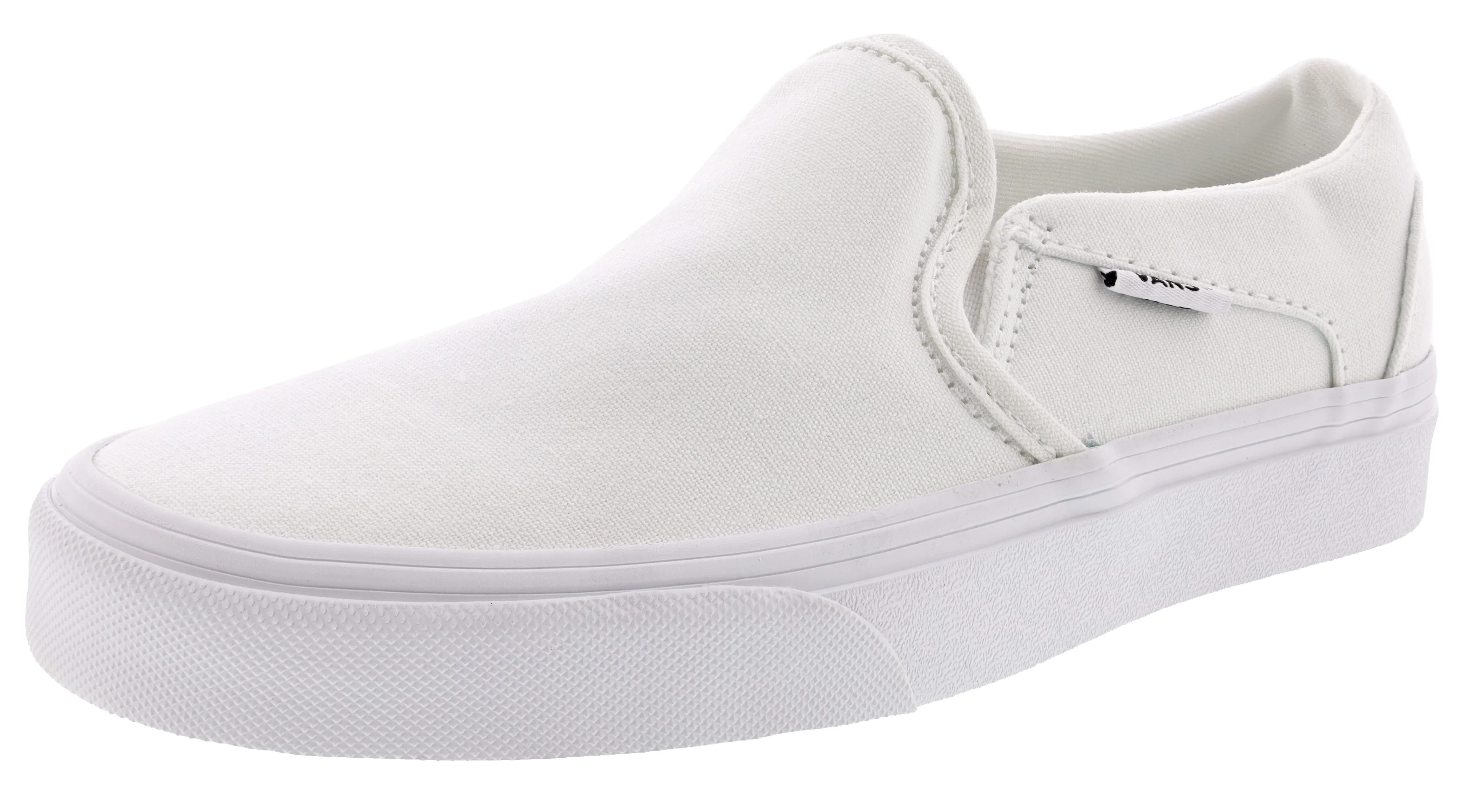 Vans Women's Asher Low Canvas Slip On Shoes urban vibe Pro Ride Fit