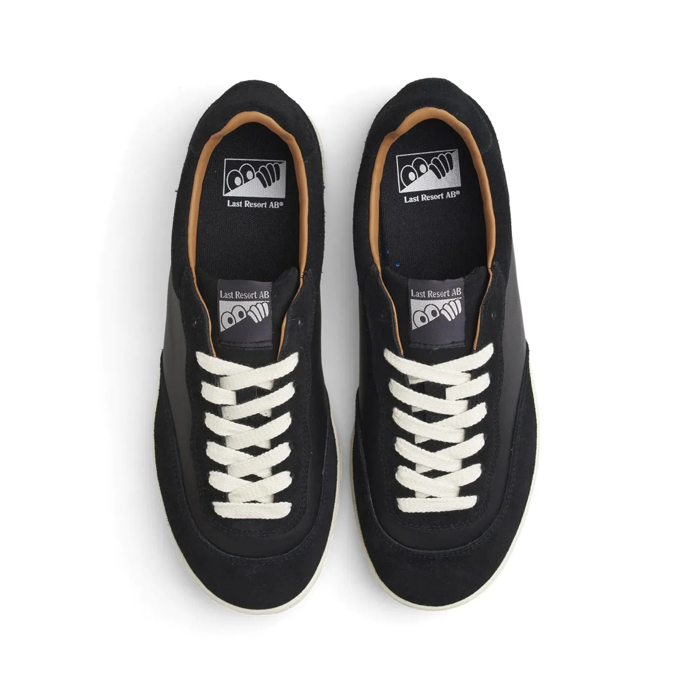 Last Resort AB CM001 Lo Suede / Leather Skate Shoes - Black / White Casual Vibe Free Movement