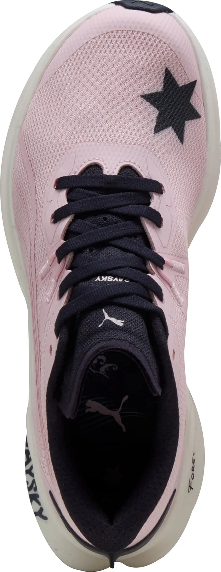 Puma Deviate Nitro 3 X SAYSKY Mens Running Shoes - Pink Wide Path Court Grip