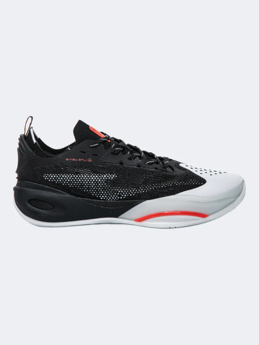 Lockdown Lacing System Erke Men Basketball Shoes Black/White
