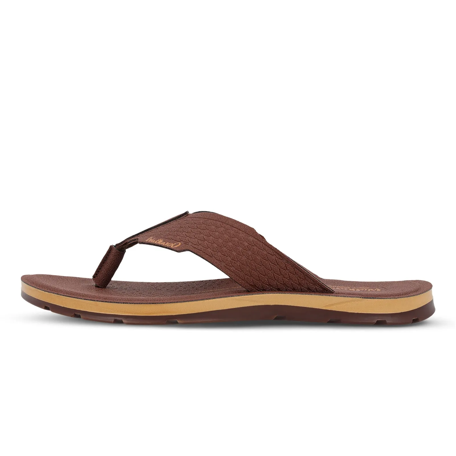 Slip-Free Wear Men's Daily Wear V-Strap Sandals - WGP50022 Brown
