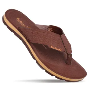 Pool Relax Style Holiday Pool Style Men's Daily Wear V-Strap Sandals - WGP50022 Brown
