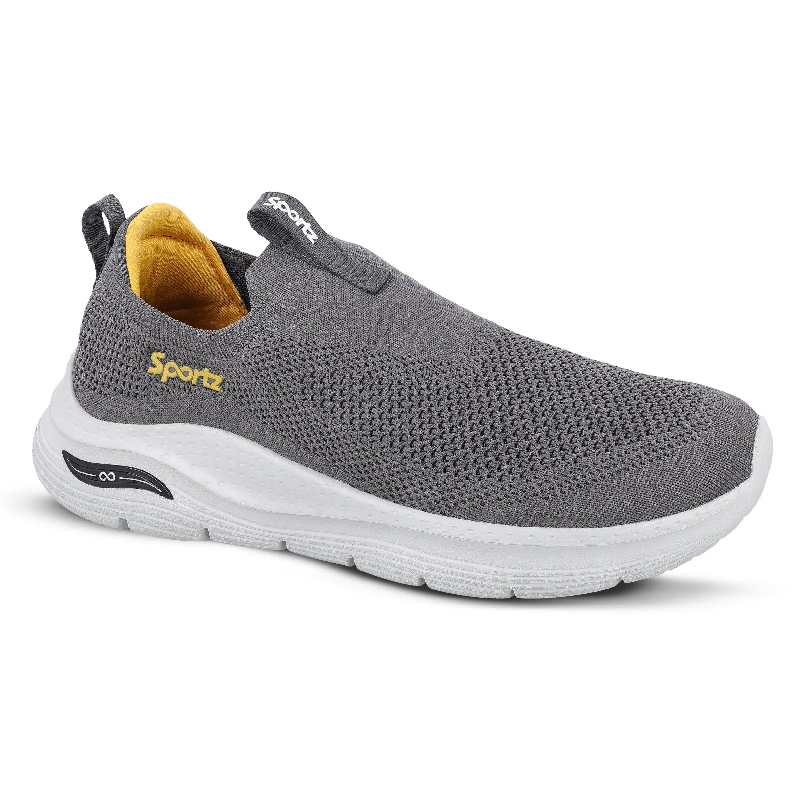 Slip Comfort Men's Slip-on Walking Shoe - WS9571 Dark Grey