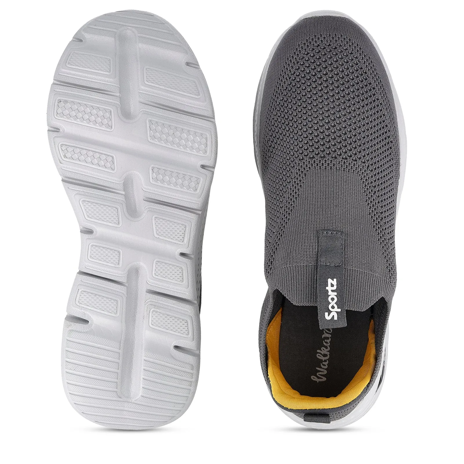 Style Ready Arch Supportive Slip On Men's Slip-on Walking Shoe - WS9571 Dark Grey