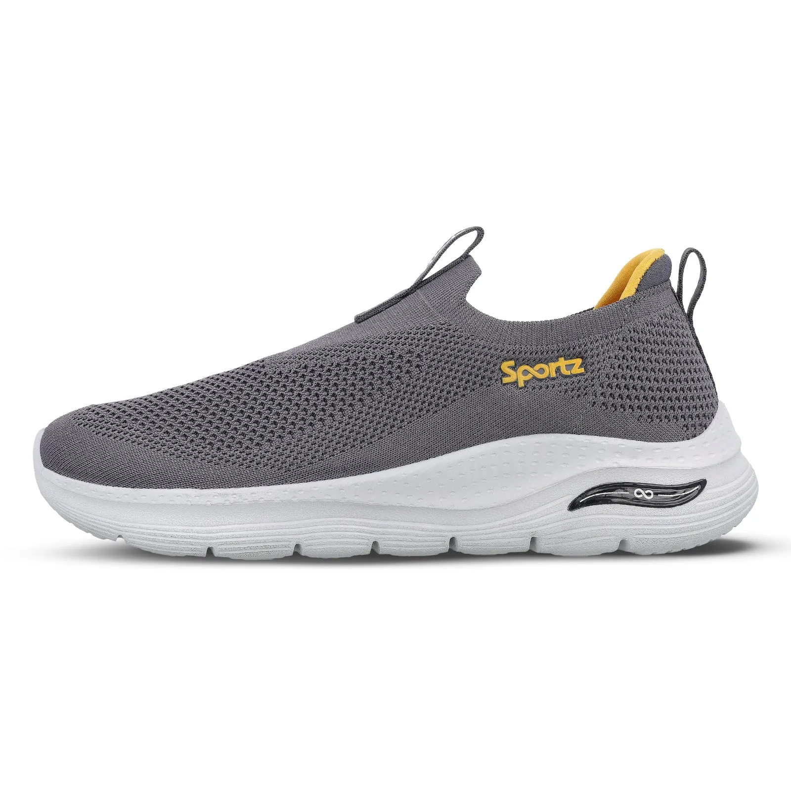 Men's Slip-on Walking Shoe - WS9571 Dark Grey Comfort Steps Slip Comfort Walk
